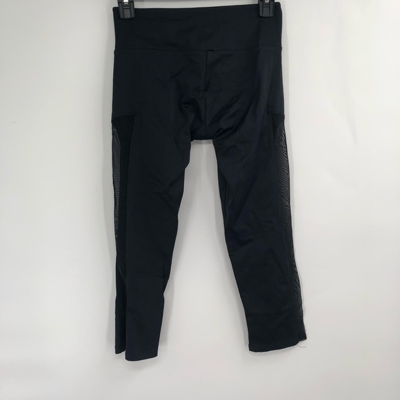 ONZIE Crop Leggings Black Side Mesh Sheer XS Athletic Pants Women - Picture 4 of 7
